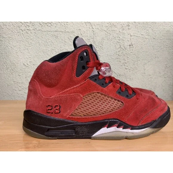Nike Air Jordan Retro 5‎ V Raging Bull Red toro bravo Mens Size 10 - Picture 2 of 9